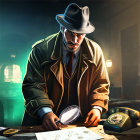Escape Room Games: Detective Logo