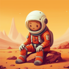 Martian Immigrants: Idle Mars Logo