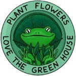 Frog Lulu Flower Garden Logo