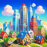 Merge City 3D Icon